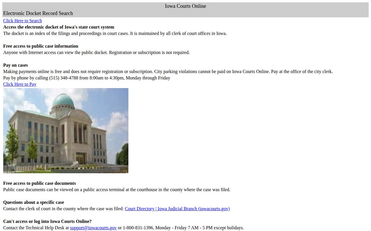 Marshall County arrest charges hearings and disposition court search